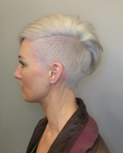 short blond haircut